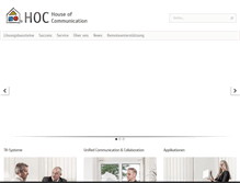 Tablet Screenshot of hoc.de